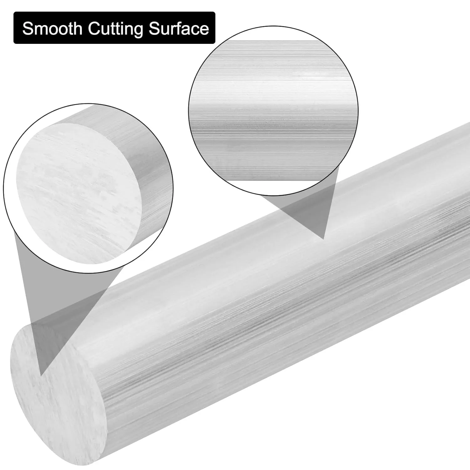 1-1/2" 6061 T651 Solid Aluminum Round Rod 16" Long 1.50Inch(38MM) Diameter Solid T651 Extruded Lathe Bar Stock, Round Aluminum Bars for Industrial, DIY Craft ( /-0.05")