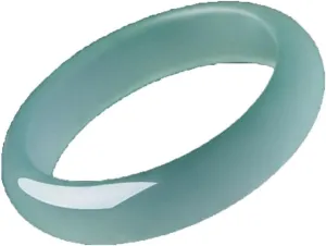 2.4inches Natural lake green hard body handmade jade bracelet as a gift women