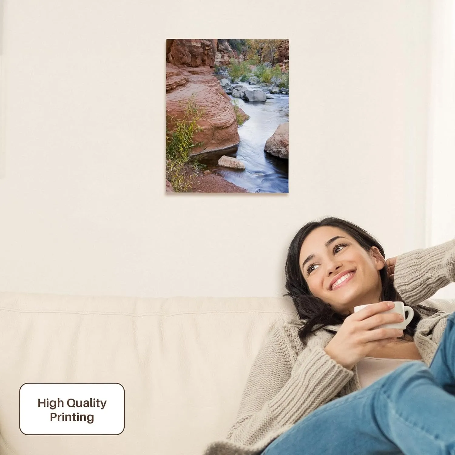 3dRose, Arizona, Slide Rock State Park, Oak Creek - US03 JWI0295 - Jamie and Judy Wild, Museum Grade Canvas Wrap 11x14