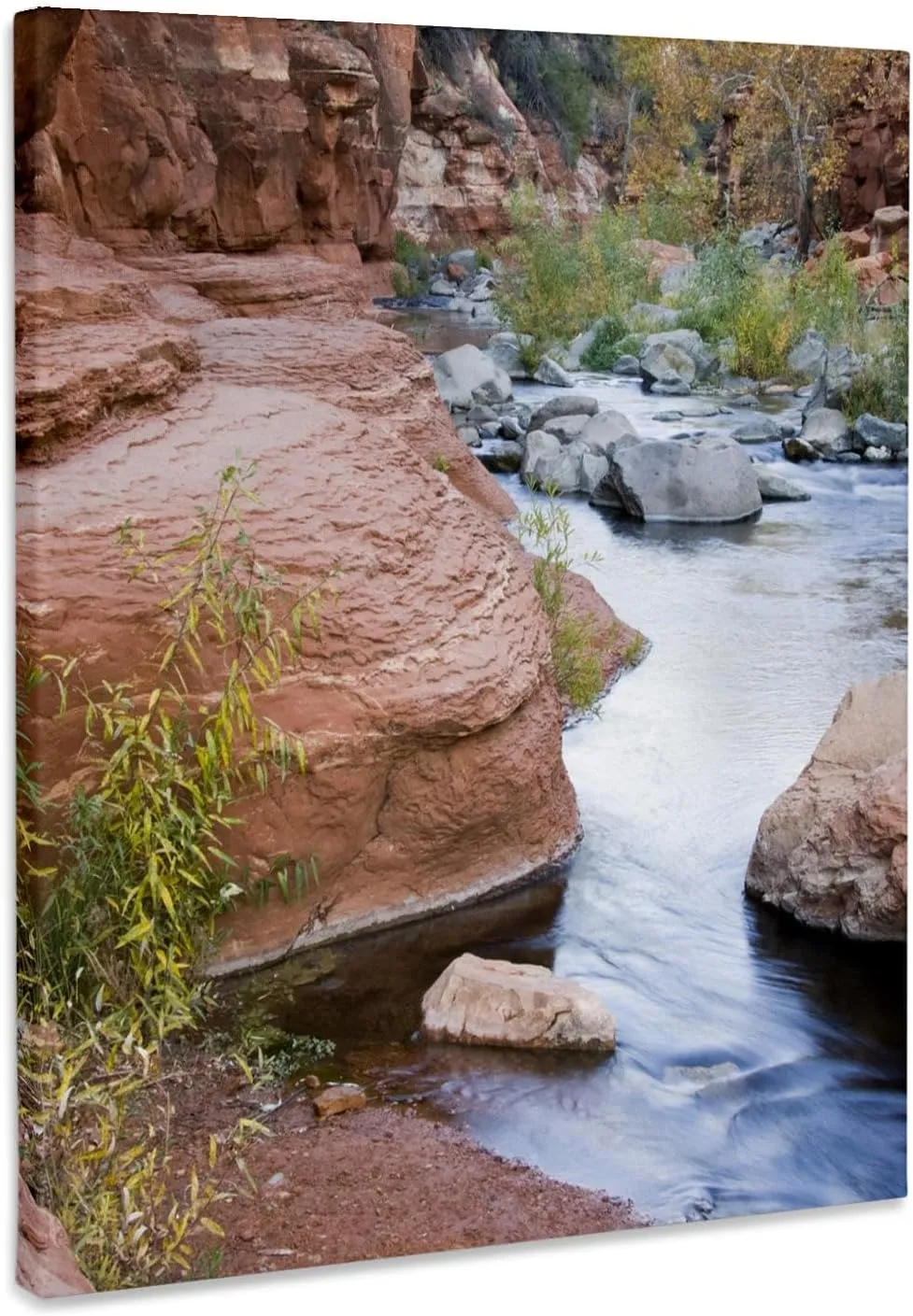 3dRose, Arizona, Slide Rock State Park, Oak Creek - US03 JWI0295 - Jamie and Judy Wild, Museum Grade Canvas Wrap 11x14