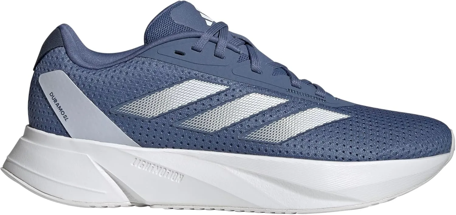 adidas Women's Duramo SL Running Sneaker, Crew Blue/White/Dash Grey, 8