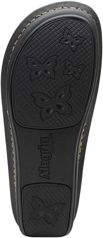 Alegria Womens Kennedi - Leather Thong Adjustable Slide Sandal - Timeless Comfort, Arch Support and Stylish Women's Shoe for Everyday Elegance and Slip-Resistant - Nursing and Healthcare Professionals