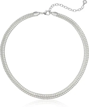 Anne Klein Classics Gold-Tone Flat Chain Necklace