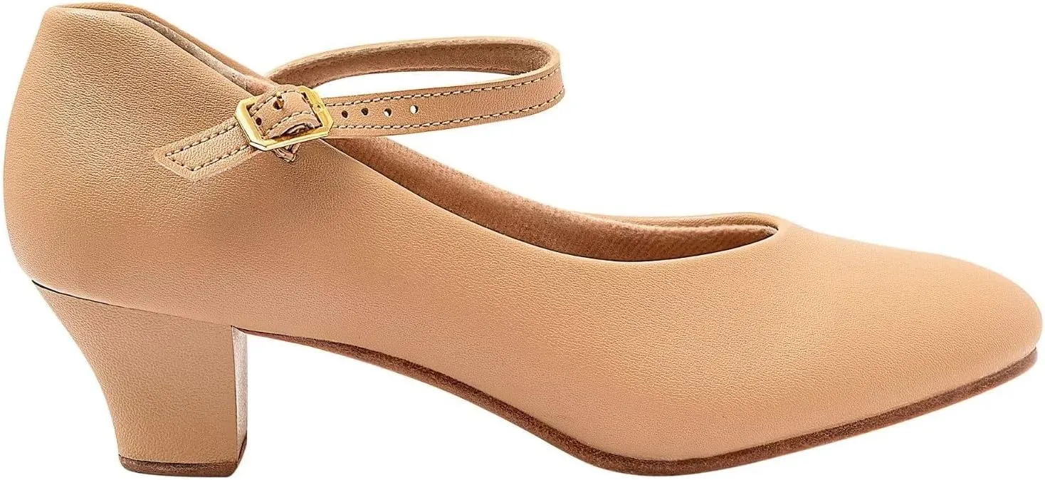 ARCLIBER Character Shoes for Women Ankle Strap 1.55" Dance Heels for Ballroom Salsa Tango