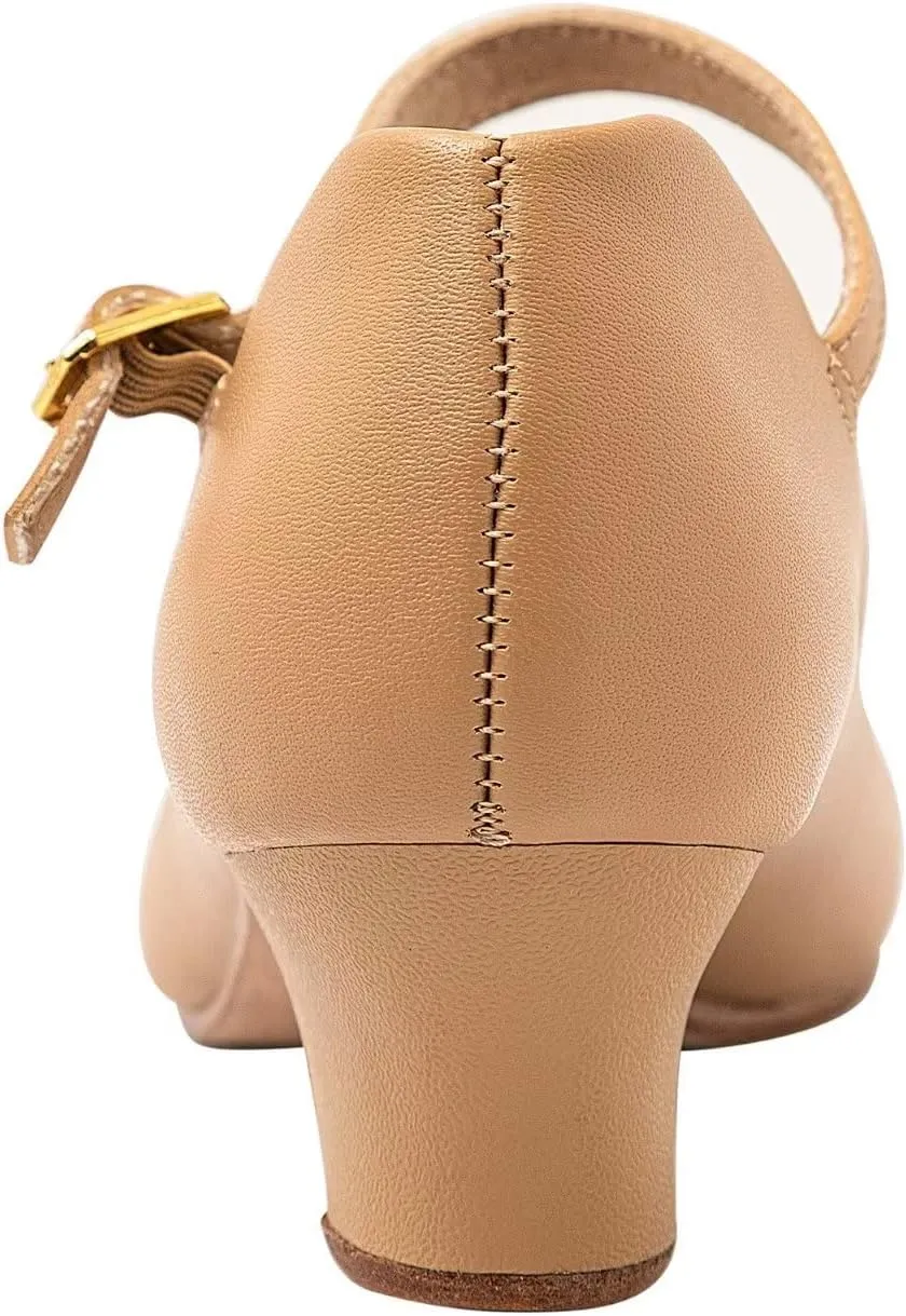 ARCLIBER Character Shoes for Women Ankle Strap 1.55" Dance Heels for Ballroom Salsa Tango