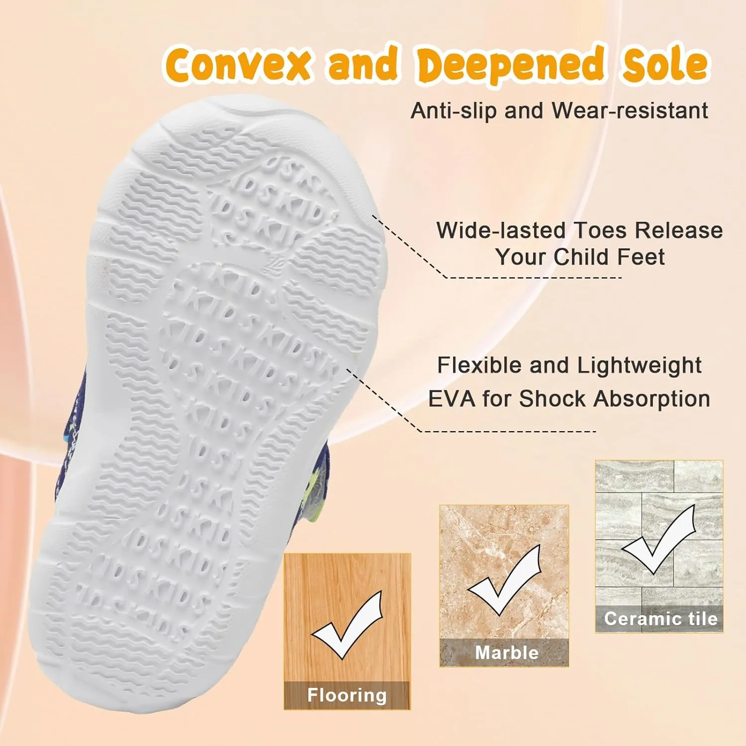BARERUN Kids Canvas Shoes Running Shoes for Girls Boys Wide Toe Box Barefoot Toddler Sneakers Girls Boys School Shoes Non-Slip Toddler Tennis Shoes