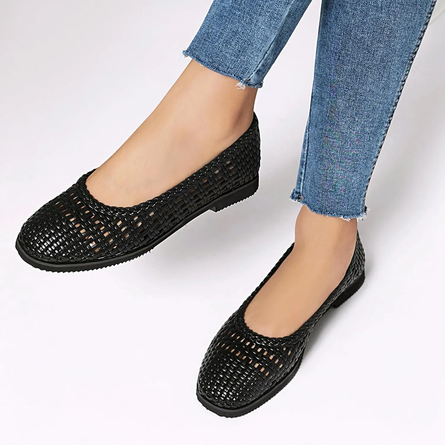 Braid Flat Women Round Toe Summer Beach Shoes