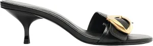 Buckle Slide Heeled Sandals for Women with 2.25 Inch Stiletto Heel