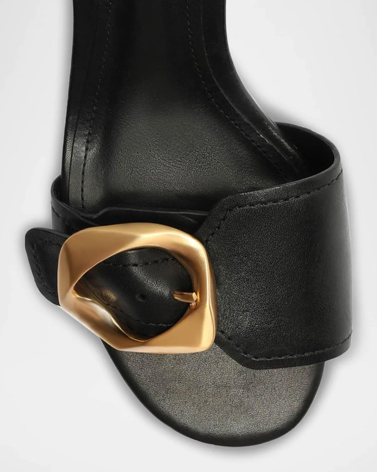 Buckle Slide Heeled Sandals for Women with 2.25 Inch Stiletto Heel