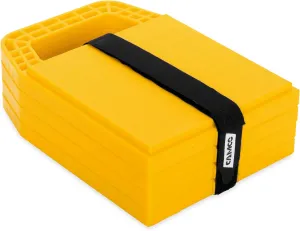 Camco Camper/RV Stabilizing Jack Pads - Features Interlocking Design & Includes Handy Strap for RV Storage and Organization - Molded of Strong UV Stabilized Polypropylene - 4-Pack (44595)