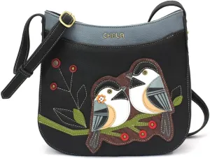 CHALA Chickadee Vegan Leather Crescent Crossbody Bag