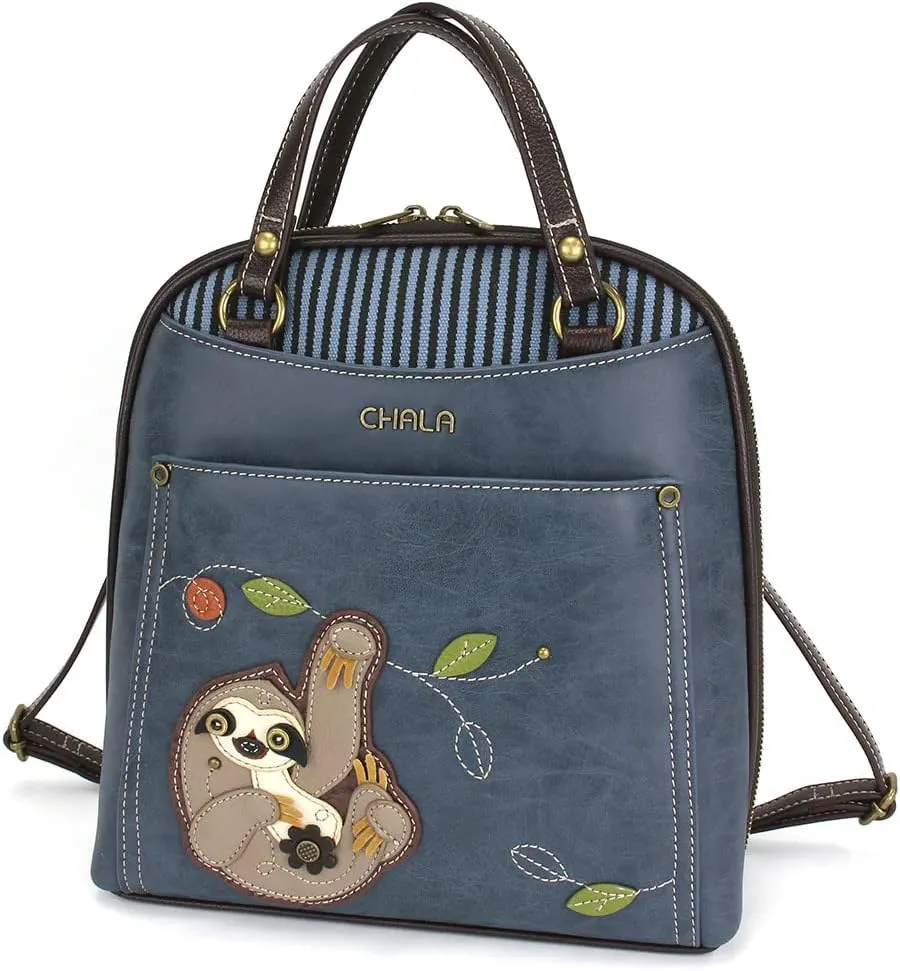 CHALA Convertible Mini Backpack Purse (Sloth)