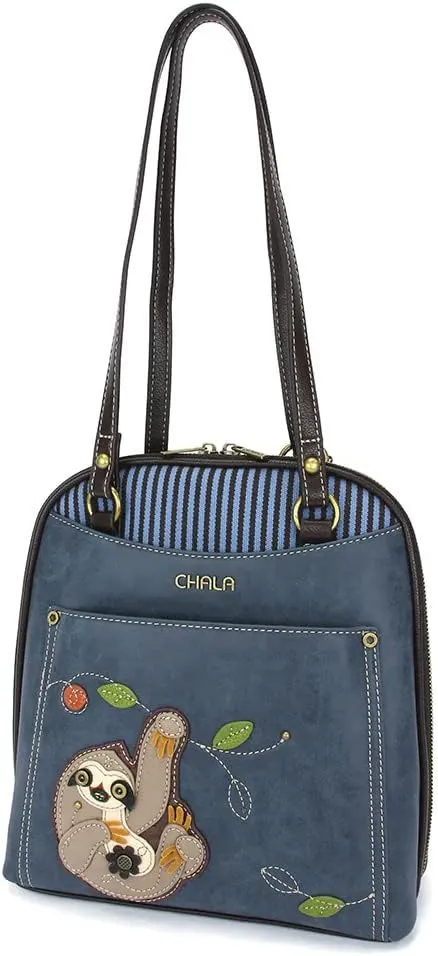 CHALA Convertible Mini Backpack Purse (Sloth)