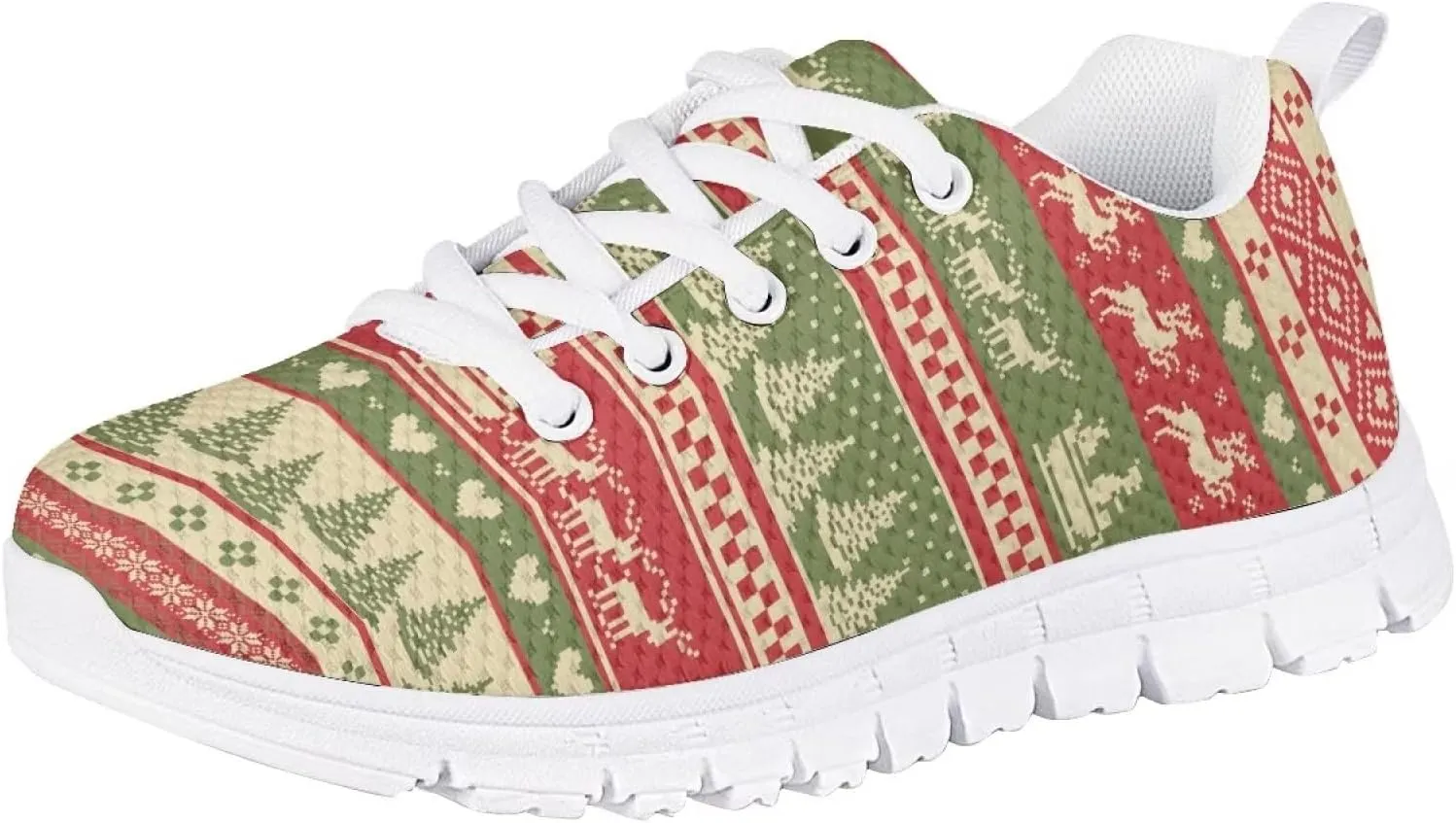 Christmas Shoes for Girls Boys Lightweight Casual Cute Athletic Sneakers Kids Running Shoes Holiday Outfit