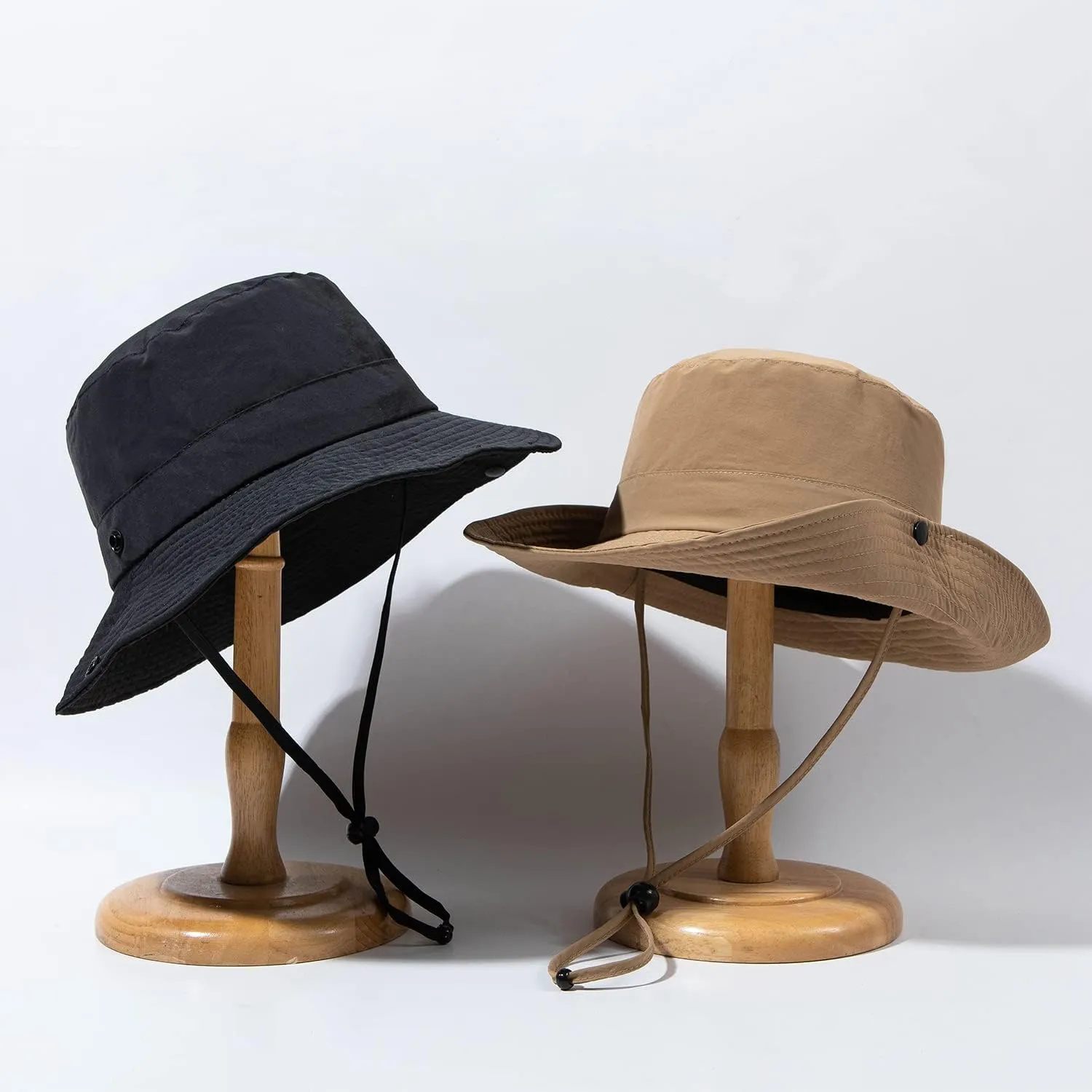 Clakllie Waterproof Fishing Hat Safari Cap Wide Brim Sun Hat Bucket Cap for Women Men Daily Wear Fashion Boonie Cowboy Caps