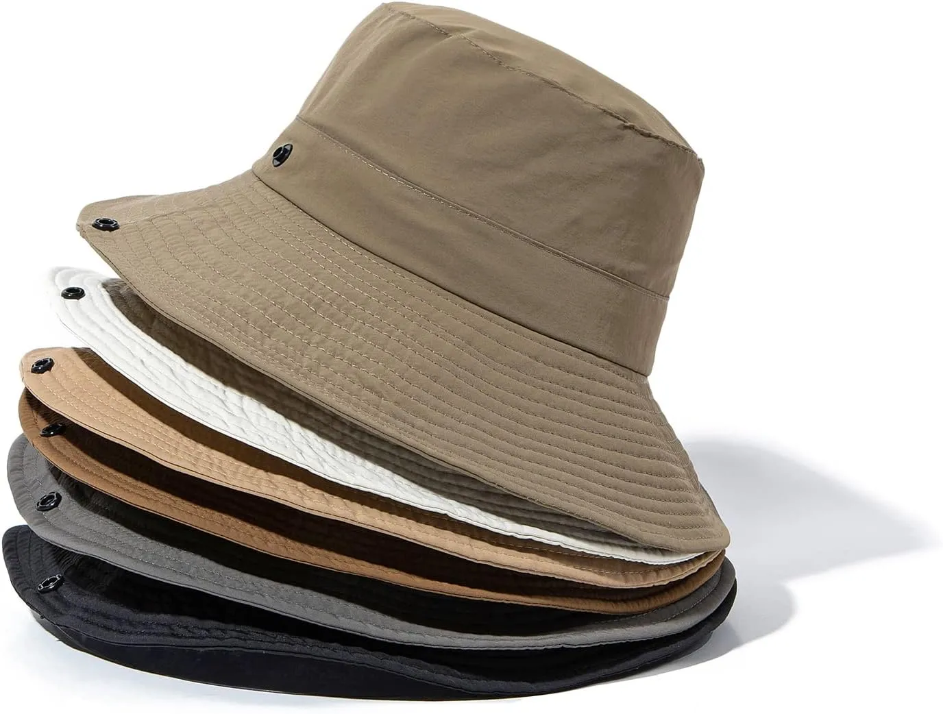Clakllie Waterproof Fishing Hat Safari Cap Wide Brim Sun Hat Bucket Cap for Women Men Daily Wear Fashion Boonie Cowboy Caps