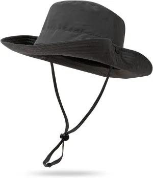 Clakllie Waterproof Fishing Hat Safari Cap Wide Brim Sun Hat Bucket Cap for Women Men Daily Wear Fashion Boonie Cowboy Caps