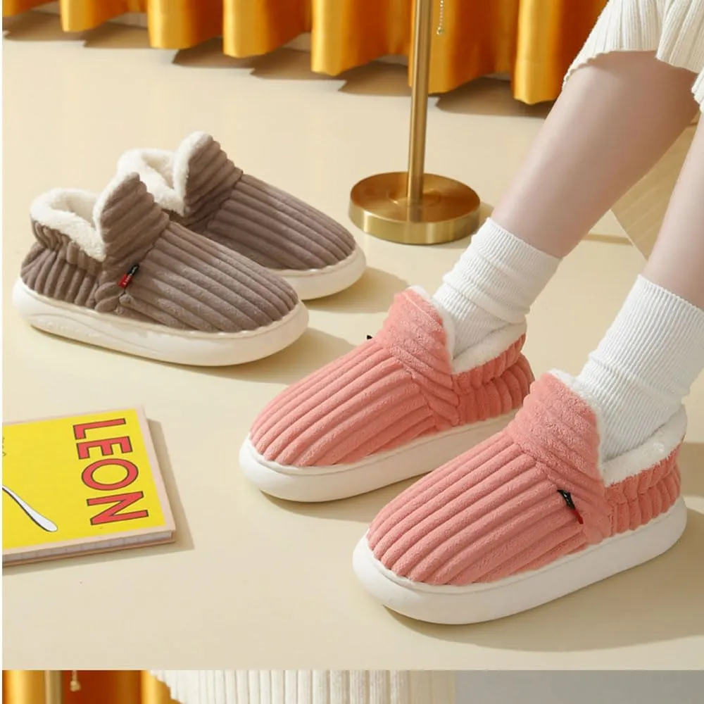 Cloud Slippers Women Men, Pillow Warm Fuzzy House Slippers, Thick Sole Anti-Skid Cozy Plush slides
