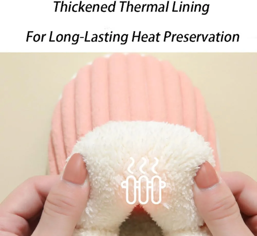 Cloud Slippers Women Men, Pillow Warm Fuzzy House Slippers, Thick Sole Anti-Skid Cozy Plush slides