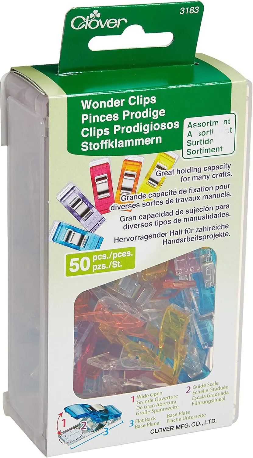 Clover Wonder Clips, 1 Pack, Colors May Vary