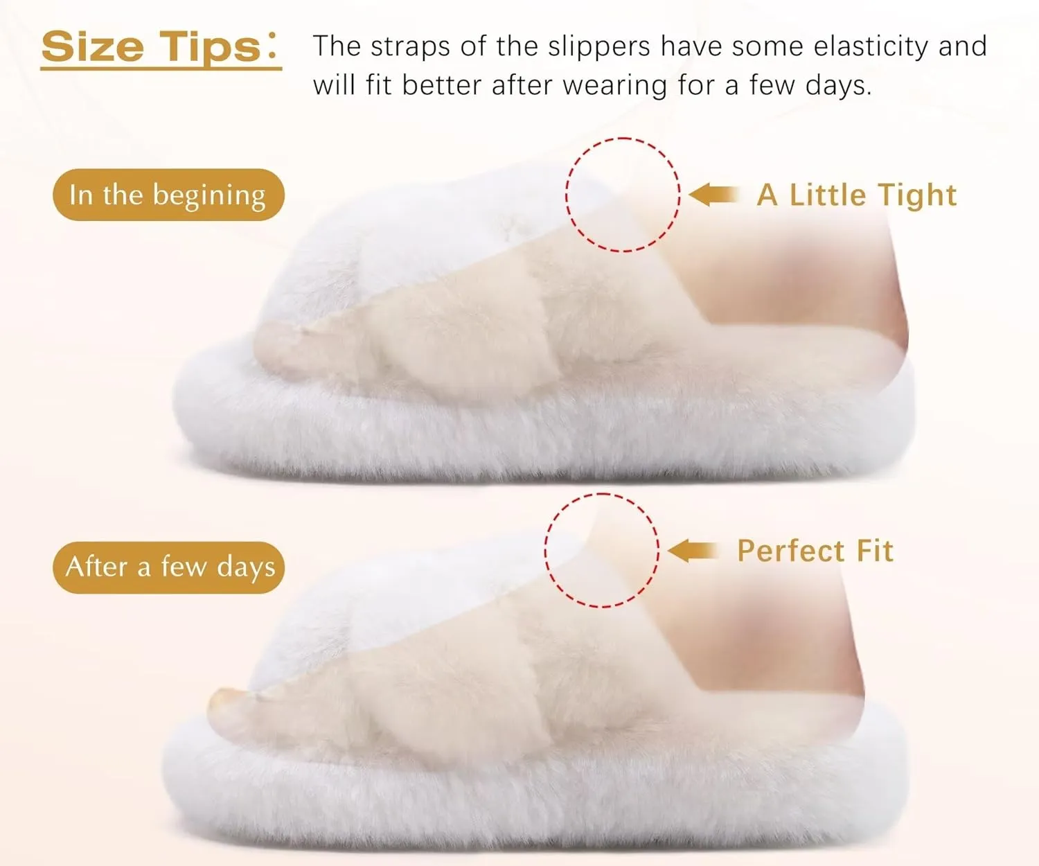 COFACE Women's Fluff Slippers Open Toe Fuzzy Faux Fur Ladies House Fashion Platform Slide Shoes with Comfort Arch Support, Indoor Outdoor Sole