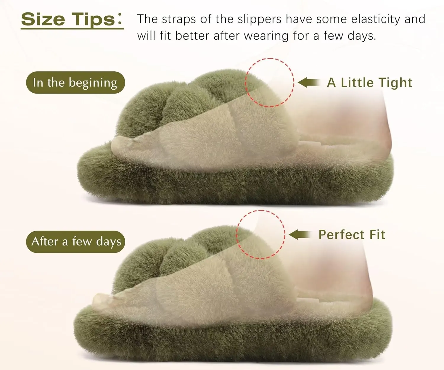 COFACE Women's Fluff Slippers Open Toe Fuzzy Faux Fur Ladies House Fashion Platform Slide Shoes with Comfort Arch Support, Indoor Outdoor Sole