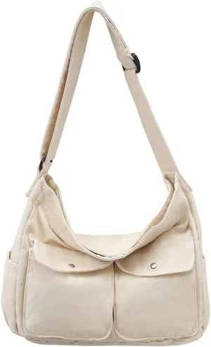 Collsants Messenger Bag Hobo Crossbody Bags for Women Canvas Bag Crossbody Tote Bag Shoulder Bag