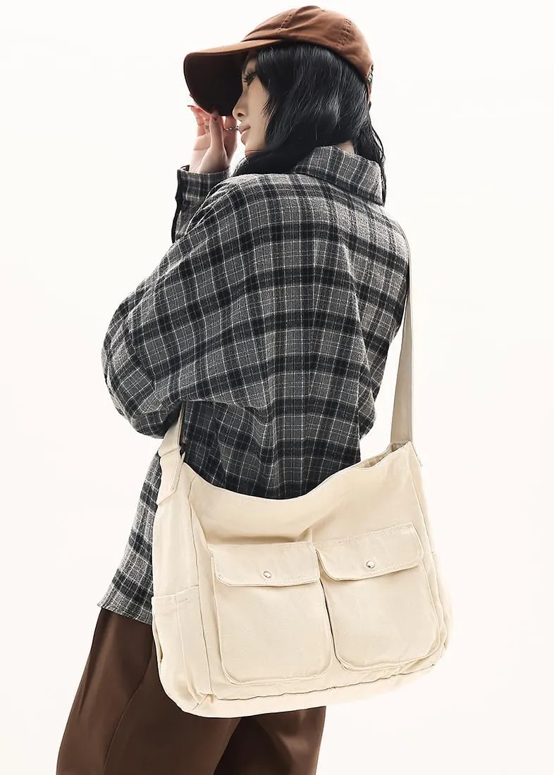 Collsants Messenger Bag Hobo Crossbody Bags for Women Canvas Bag Crossbody Tote Bag Shoulder Bag