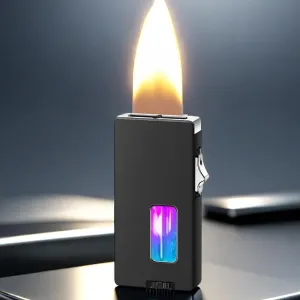 Cool Lighter, Butane Refillable Lighter, Vintage Shake Lighters with Visible Gas Tank and Adjustable Flame Dial (Fuel Not Included)