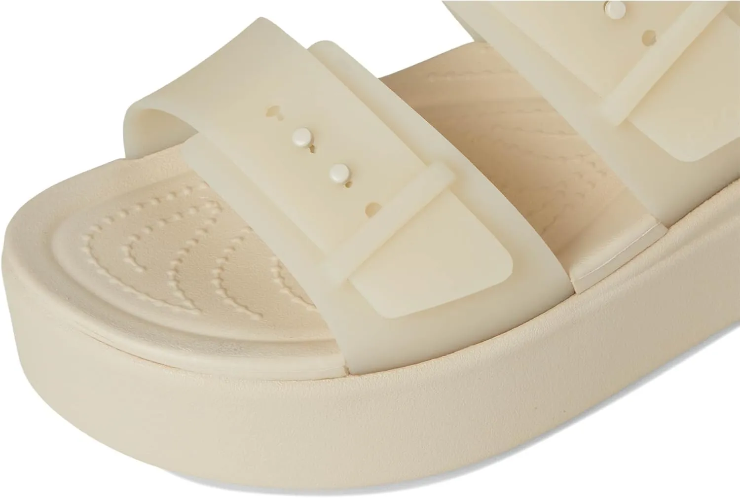 Crocs Women's Brooklyn Buckle Low Wedge, Platform Sandals
