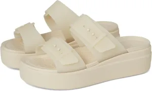 Crocs Women's Brooklyn Buckle Low Wedge, Platform Sandals
