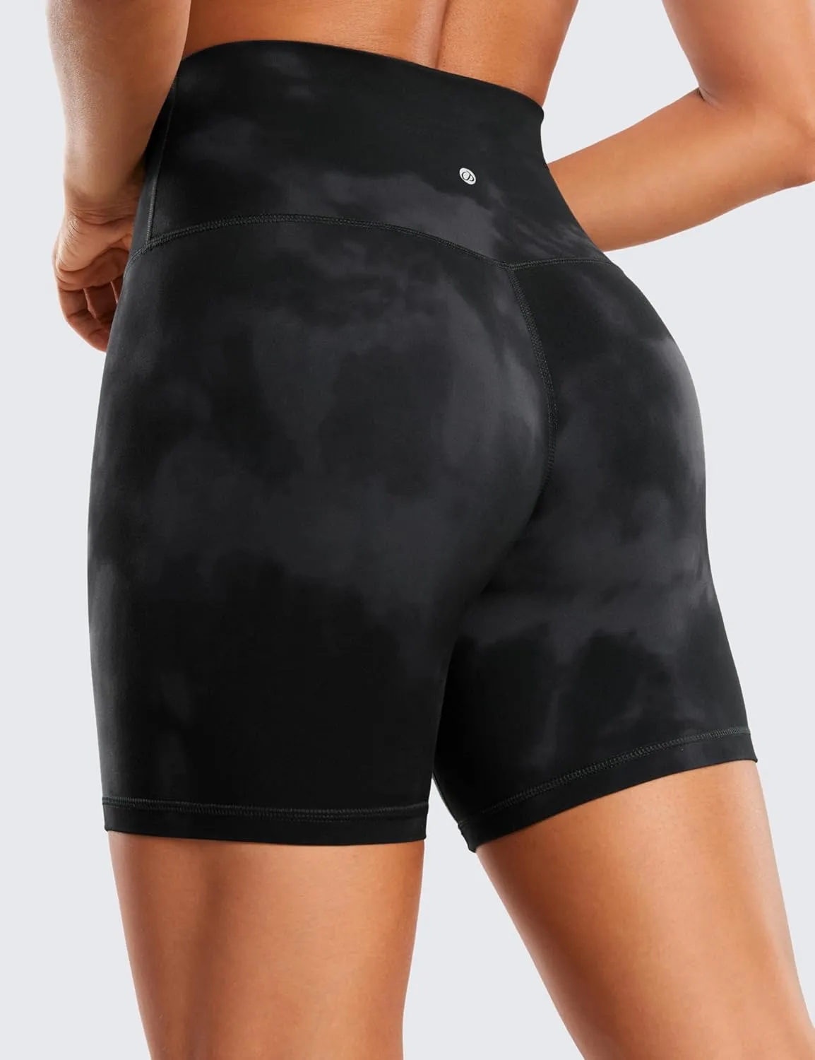 CRZ YOGA Womens ButterLuxe Biker Shorts 6 Inches - High Waisted Workout Running Volleyball Spandex Yoga