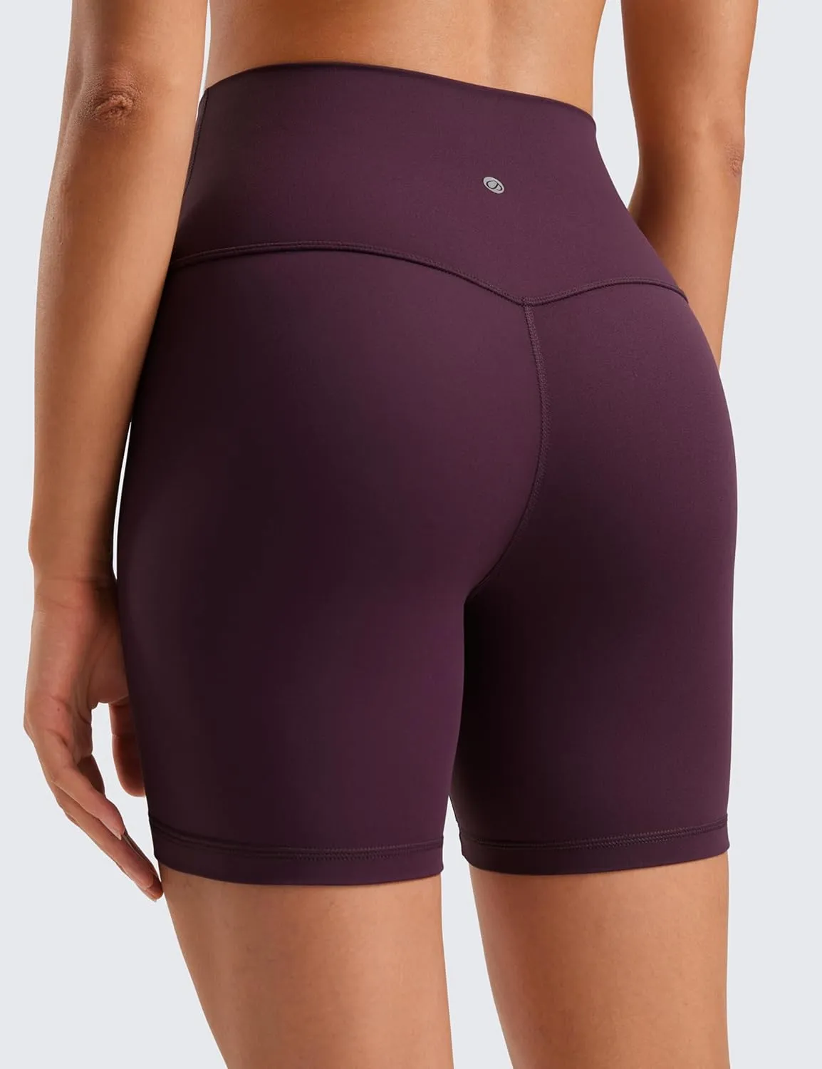 CRZ YOGA Womens ButterLuxe Biker Shorts 6 Inches - High Waisted Workout Running Volleyball Spandex Yoga