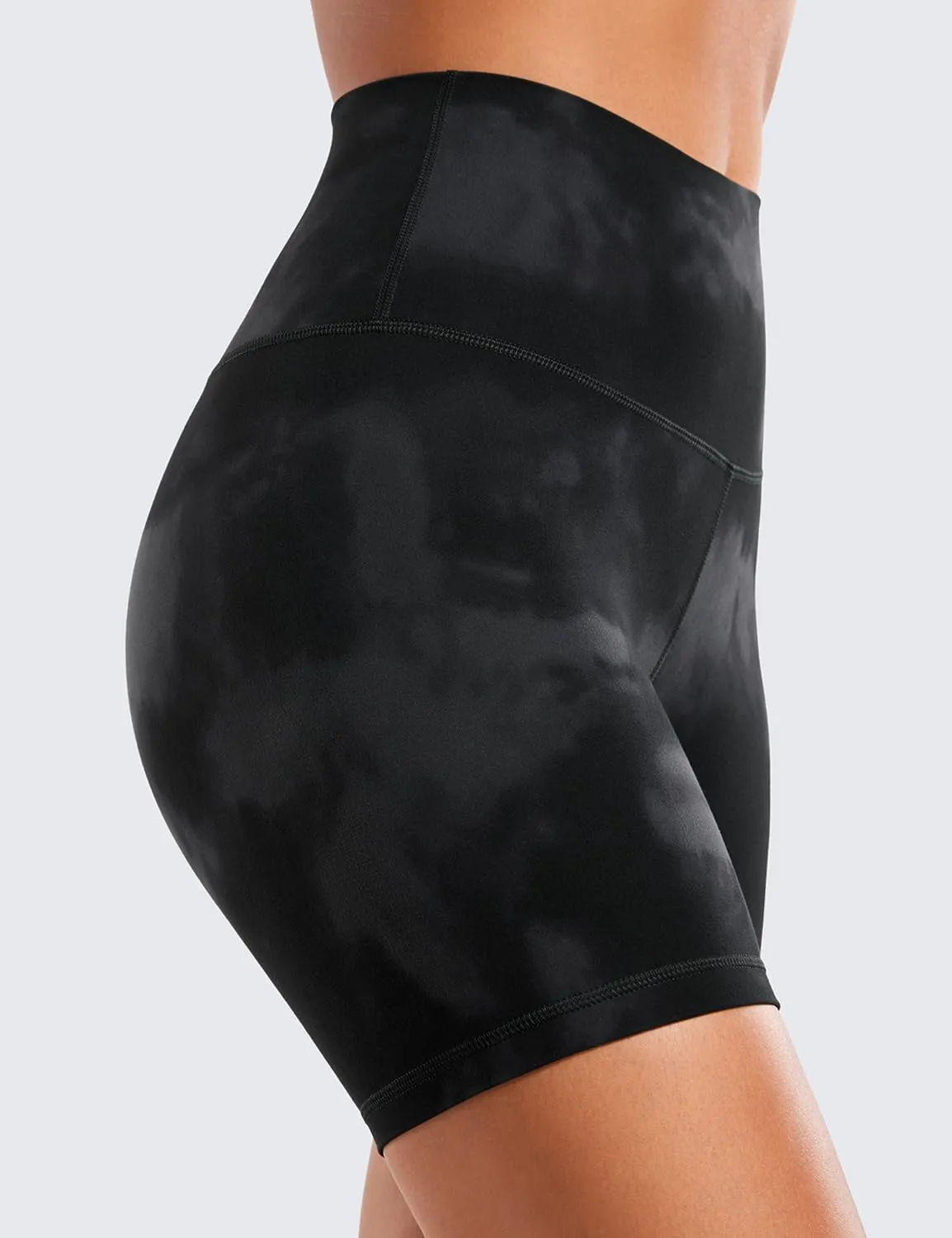 CRZ YOGA Womens ButterLuxe Biker Shorts 6 Inches - High Waisted Workout Running Volleyball Spandex Yoga