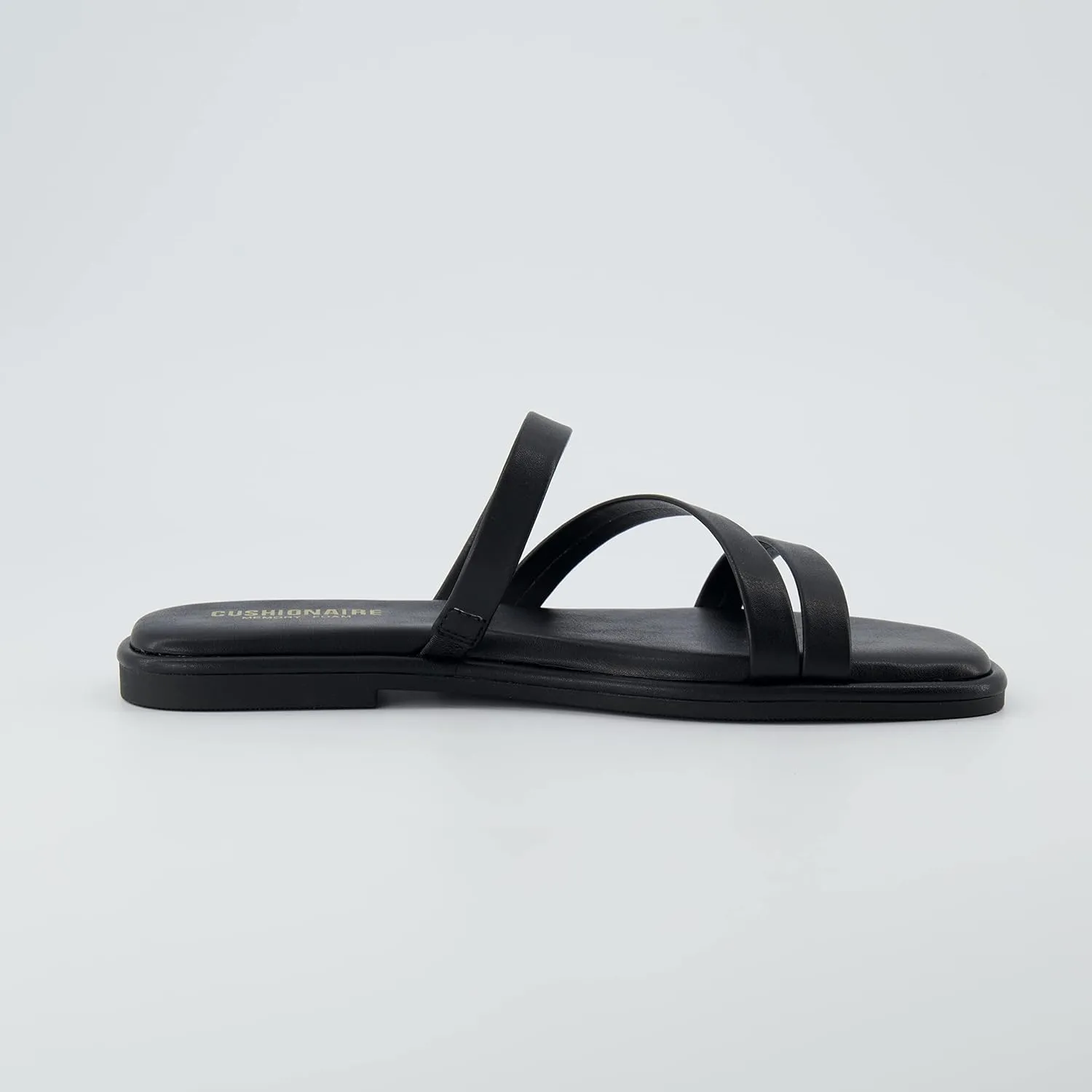 CUSHIONAIRE Women's Treat slide sandal  Memory Foam, Wide Widths Available