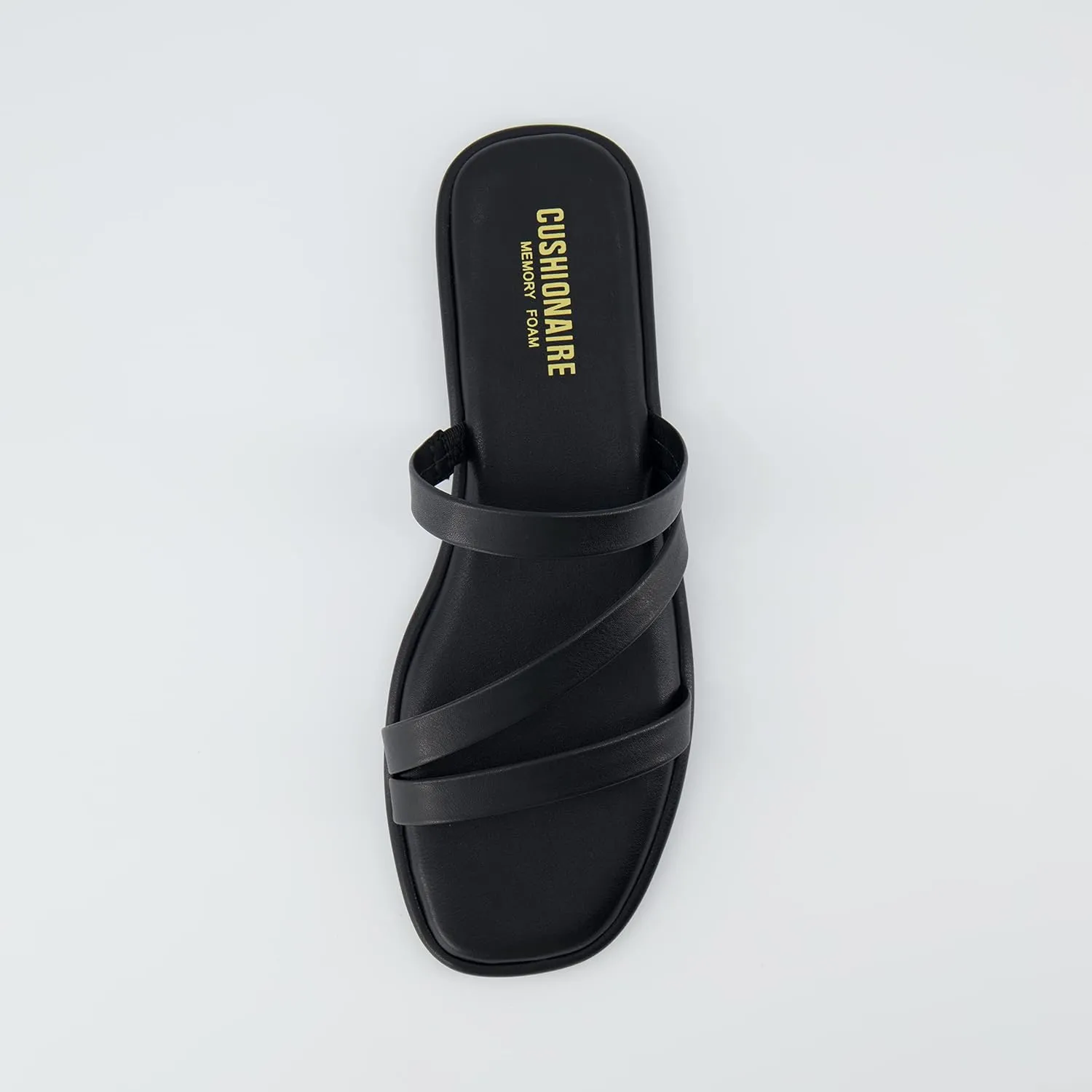 CUSHIONAIRE Women's Treat slide sandal  Memory Foam, Wide Widths Available