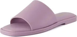 CUSHIONAIRE Women's Tudor slide sandal  Memory Foam, Wide Widths Available