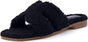 CUSHIONAIRE Women's Visa cozy slide sandal  Memory Foam, Wide Widths Available