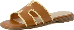CUSHIONAIRE Women's Voyage slide sandal  Memory Foam, Wide Widths Available