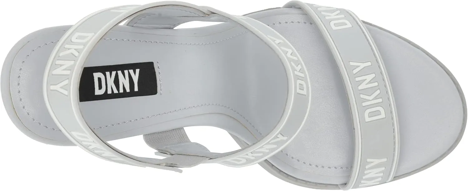 DKNY Women's Logo Slingback Open Toe Heel Heeled Sandal