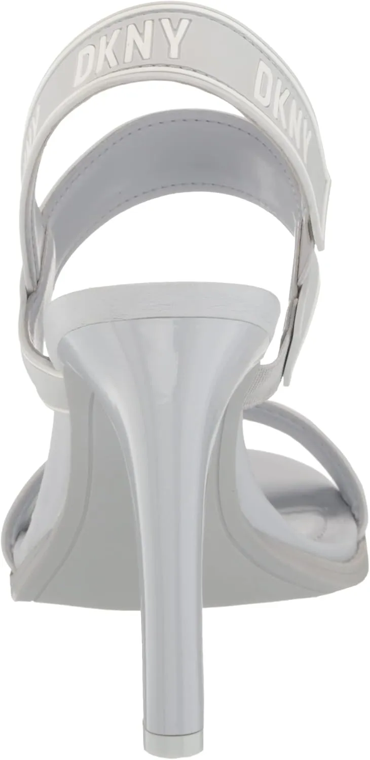 DKNY Women's Logo Slingback Open Toe Heel Heeled Sandal