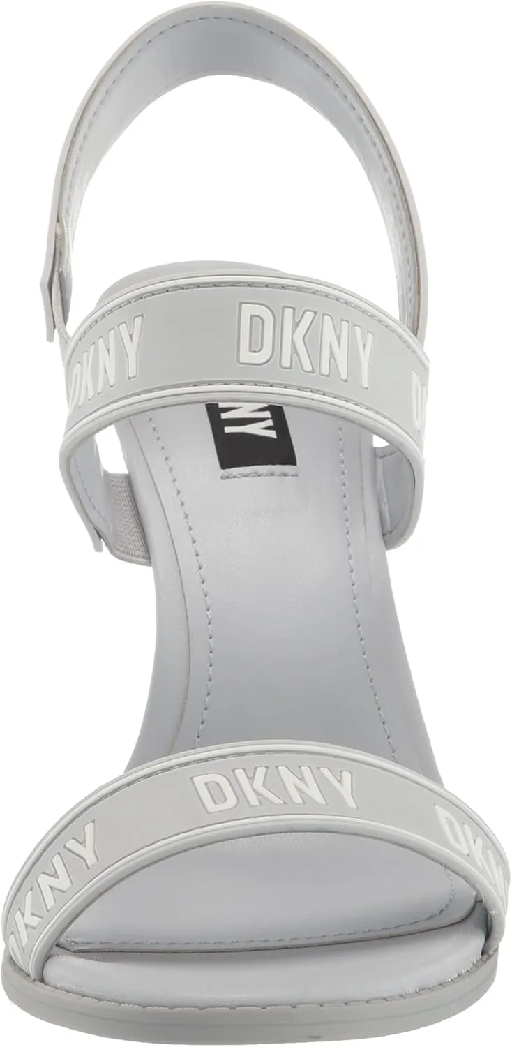 DKNY Women's Logo Slingback Open Toe Heel Heeled Sandal