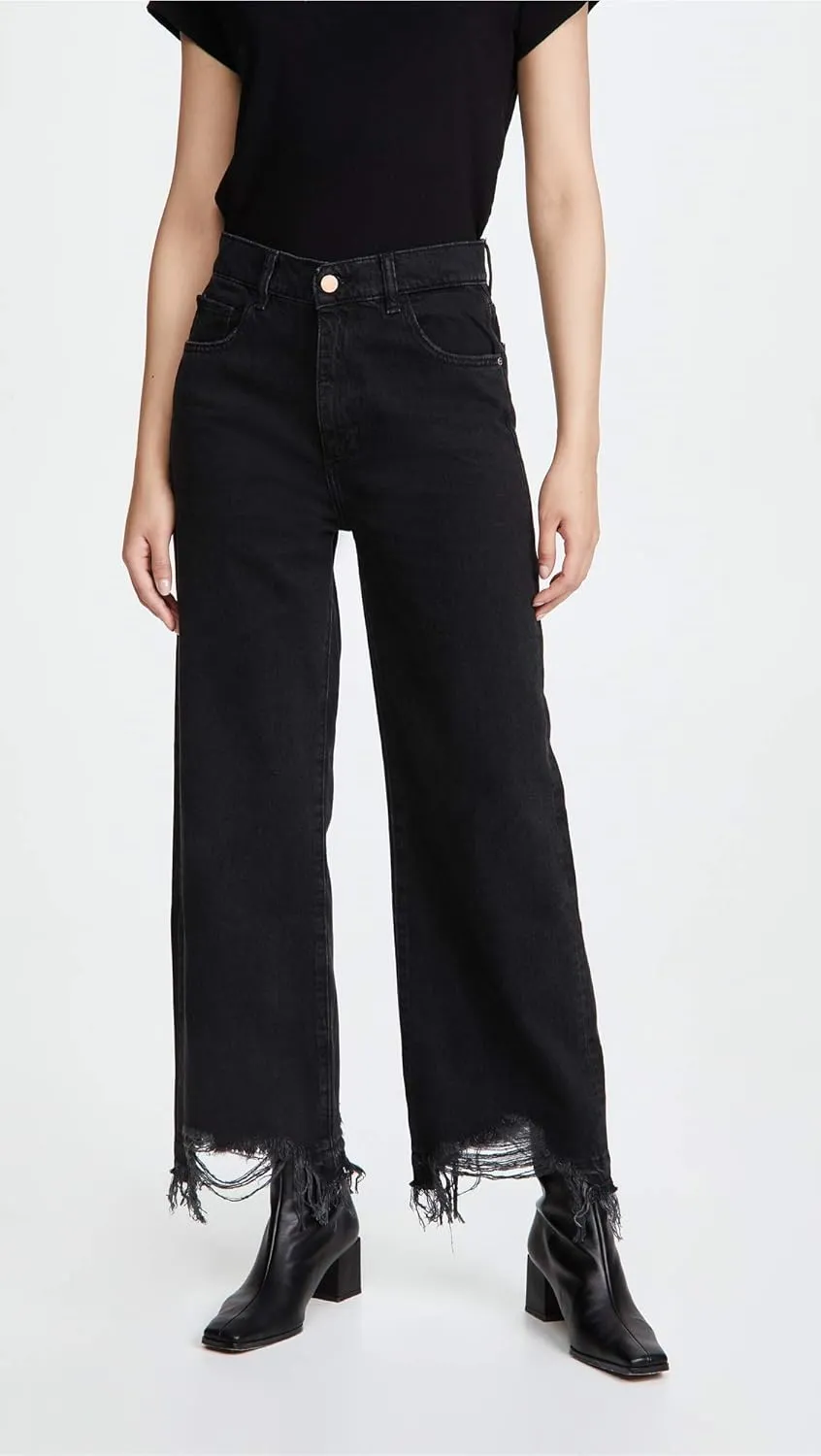DL1961 Women's Hepburn Wide Leg High Rise Jeans
