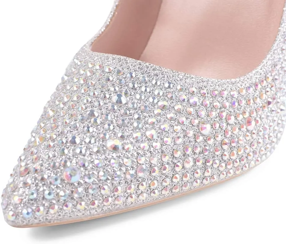 Elisabet Tang Women Pumps, Pointed Toe High Heel 4.7 inch/12cm Party Stiletto Heels Shoes