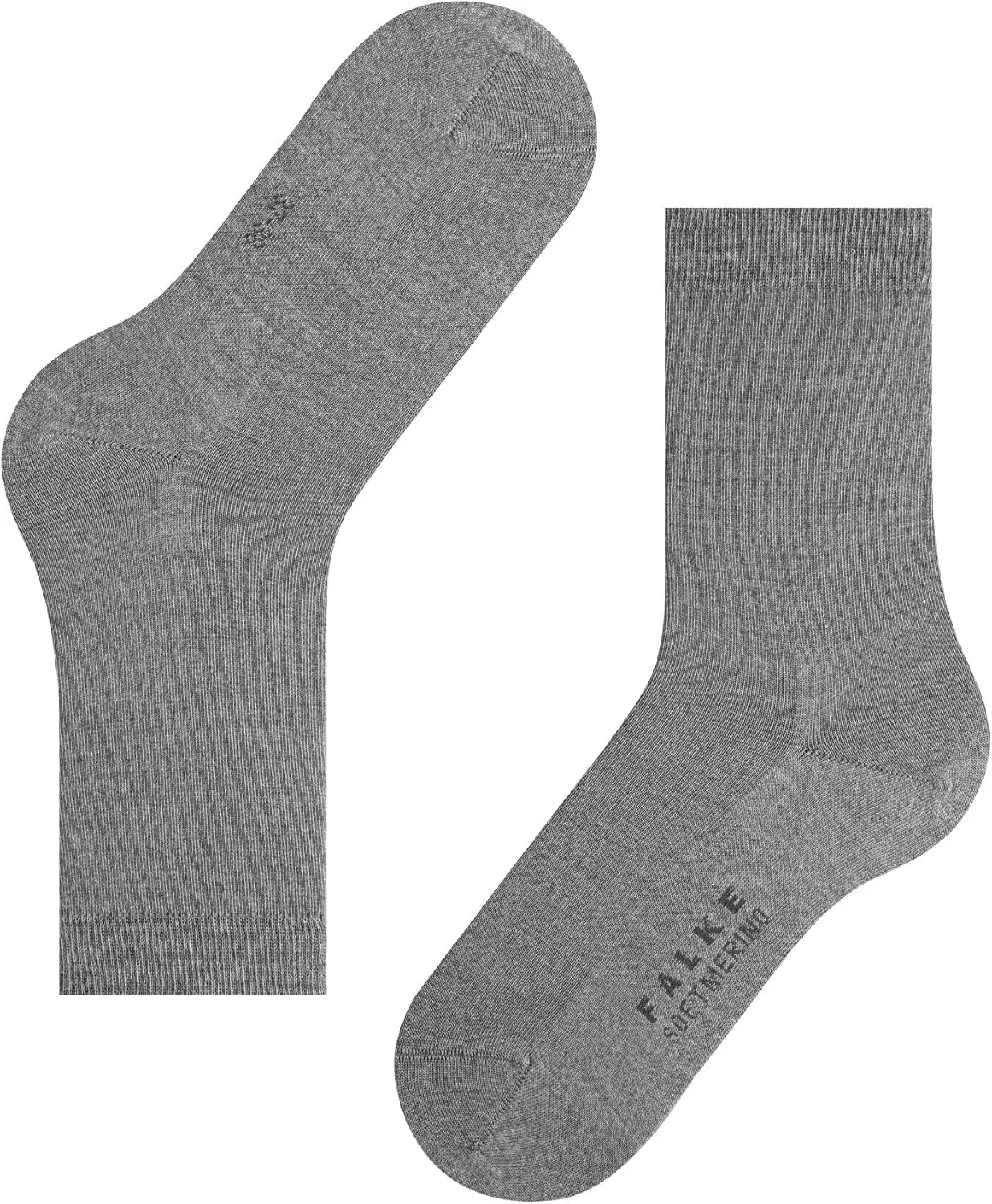FALKE Women's Softmerino Socks, Merino Wool Cotton, Crew, 1 Pair