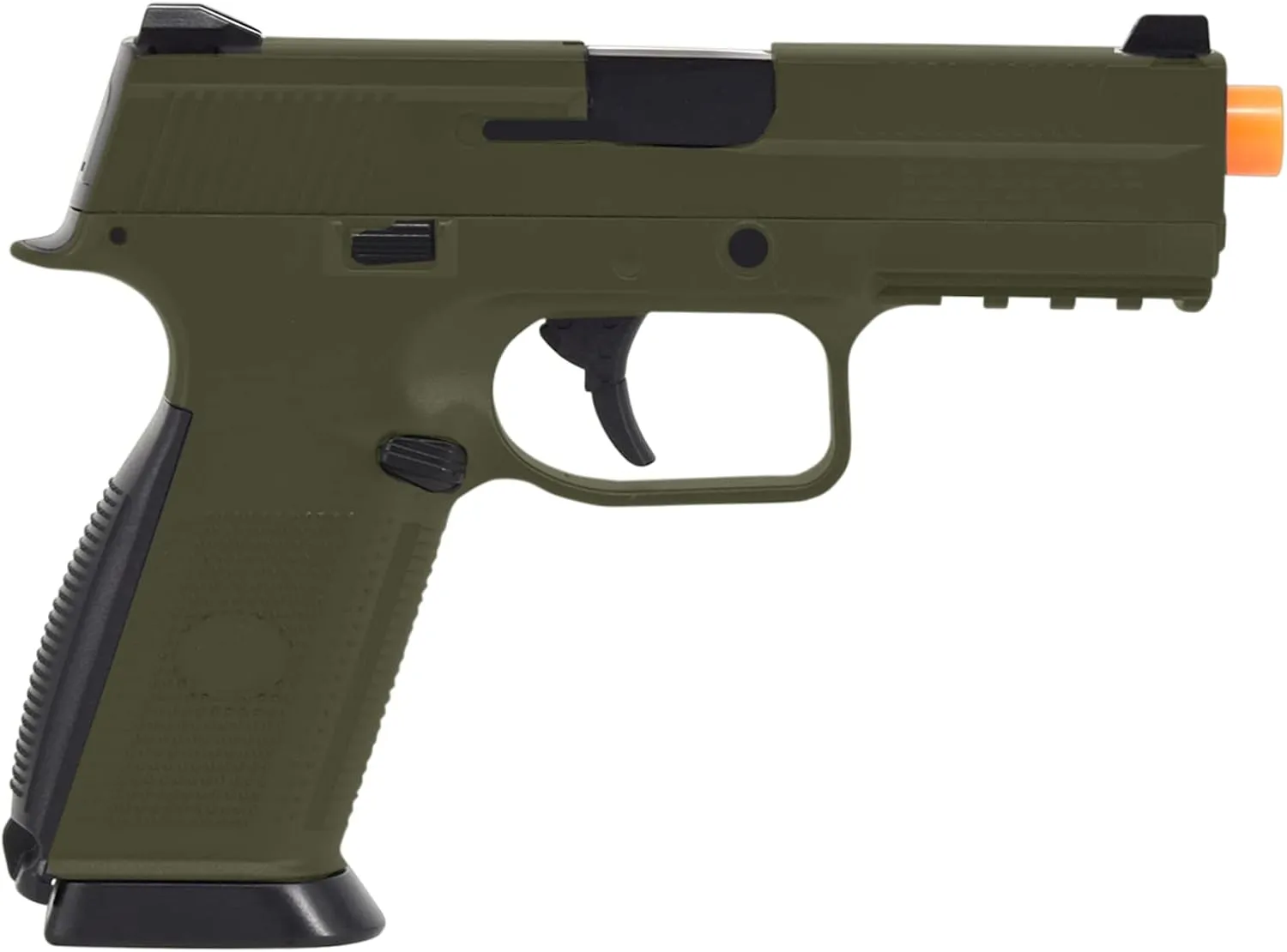 FN Herstal FNS-9 Airsoft Spring Pistol – w/ABS Polymer Spring Airsoft Pistol (Ranger Green)