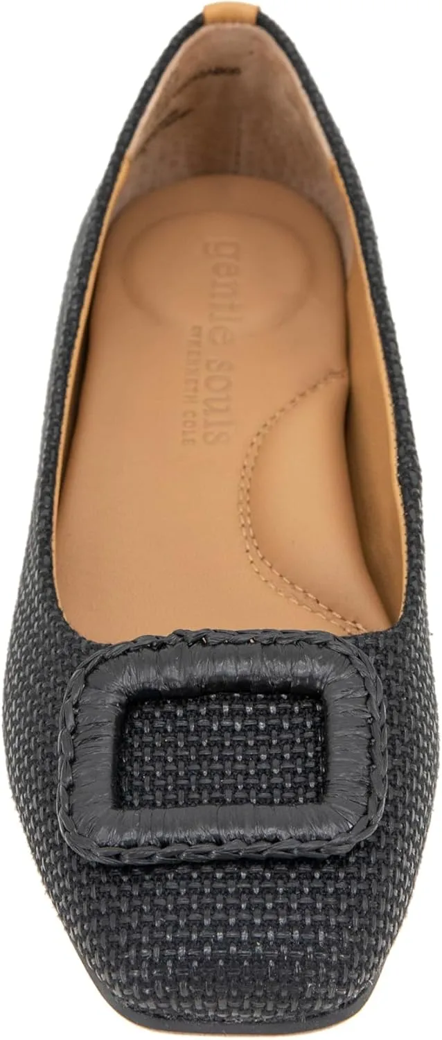 Gentle Souls by Kenneth Cole Women's Sailor Buckle Ballet Flat