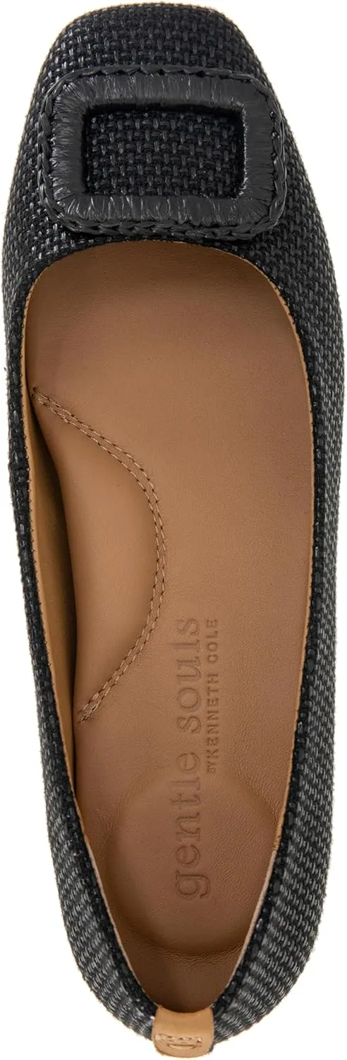Gentle Souls by Kenneth Cole Women's Sailor Buckle Ballet Flat