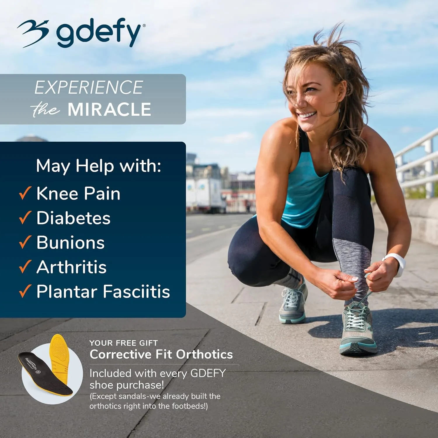 Gravity Defyer G-DEFY Mighty Walk Women's Orthopedic Walking Shoe with VersoShock Technology - Style1