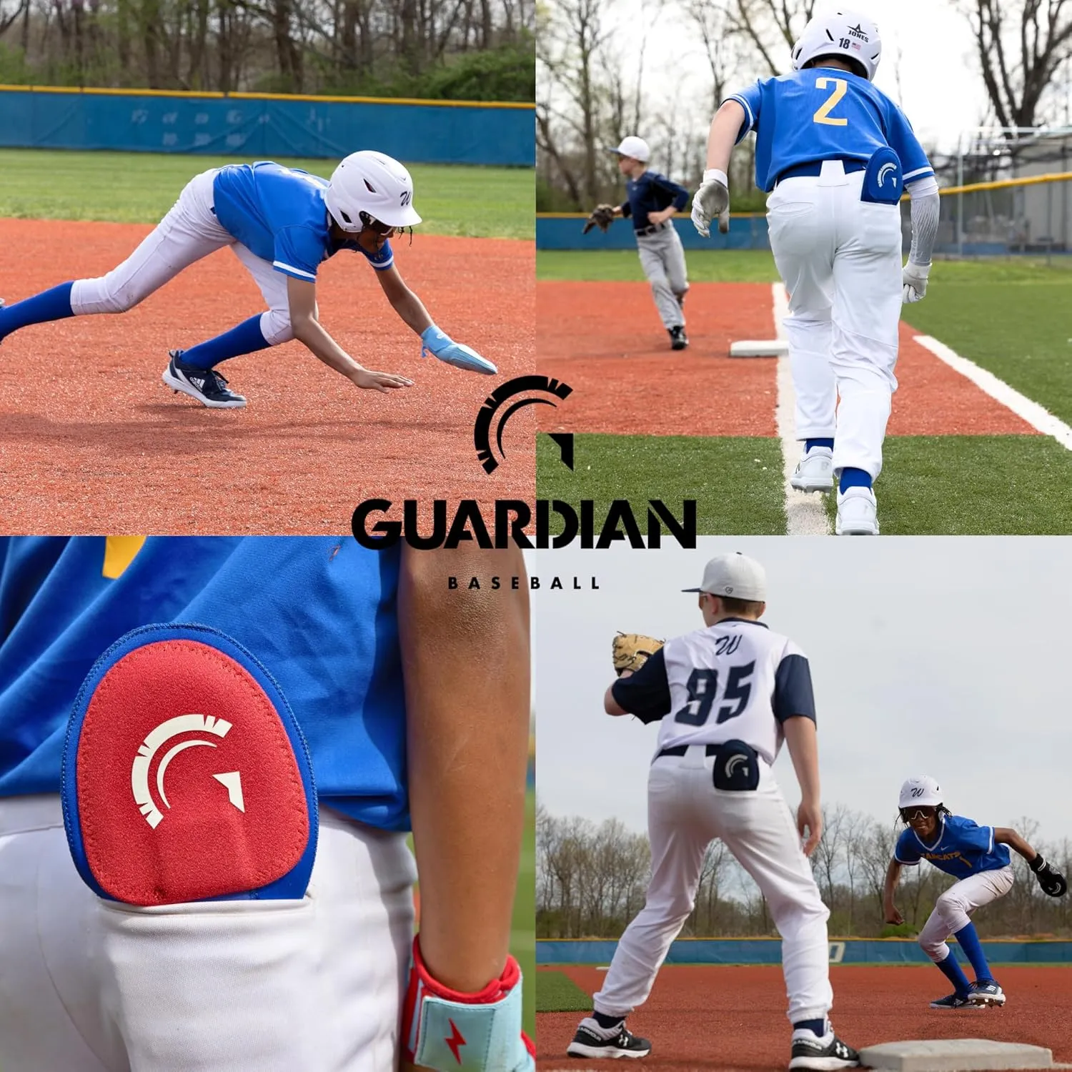 Guardian Baseball Sliding Mitt - Youth and Adult Sizes - Sliding Glove for Baseball - Elastic Compression Strap